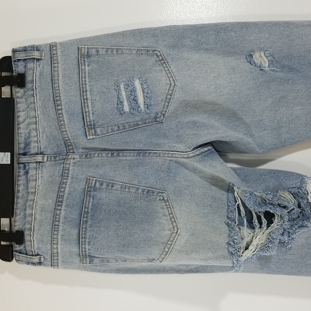 Adika Distressed Light Wash Blue Denim Jeans Medium - Picture 4 of 11